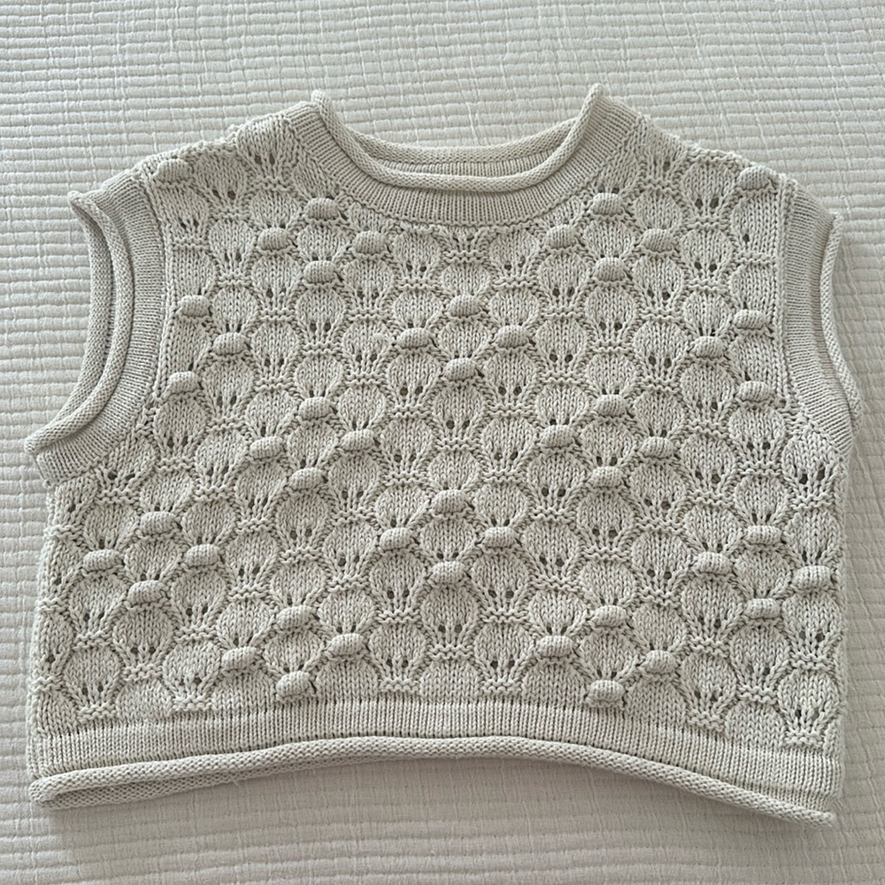 Zara knit cropped top
